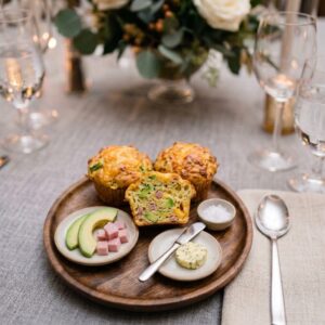 avocado-ham-cheese-muffin