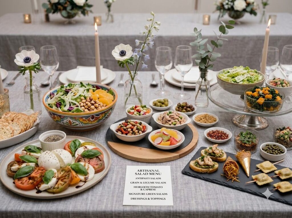 table filled with salads 202607292053